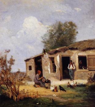 斯坦尼斯 拉勒平 Farmyard in Normandy 斯坦尼斯 拉勒平 Farmyard in Normandy